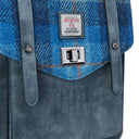 Genuine Harris Tweed Backpack with Matching Wallet Set  Blue Gaelsong