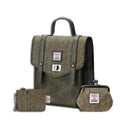 Genuine Harris Tweed Backpack with Matching Wallet Set 4 Chesnut Gaelsong