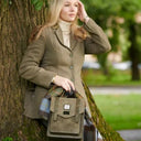 Genuine Harris Tweed Backpack with Matching Wallet Set Lifestyle Gaelsong