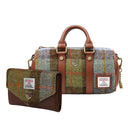 Islander Harris Tweed Duffel Bag & Purse Gift Set Chesnut Blue Gaelsong