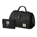 Women's Harris Tweed Handbag with Matching Wallet Black Gaelsong
