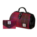 Women's Harris Tweed Handbag with Matching Wallet Fuchsia Gaelsong
