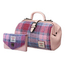 Women's Harris Tweed Handbag with Matching Wallet Pink Gaelsong
