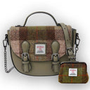 Authentic Harris Tweed Purse with Matching Mini Wallet Chesnut set 1 Gaelsong