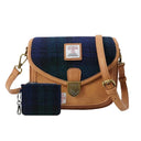 Ladies Harris Tweed Shoulder Bag with Matching Wallet Blackwatch S1 Gaelsong