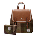 Women's Scottish Tweed Backpack & Purse Gift Set 1 Chesnut Gaelsong
