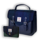Harris Tweed & Vegan Leather Bag Matching Set 1 Blackwatch Gaelsong