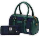 Traditional Harris Tweed Bag and Purse Matching Set 1 Blackwatch Gaelsong