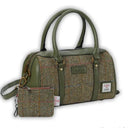 Traditional Harris Tweed Bag and Purse Matching Set 2 Chesnut Herringbone Gaelsong