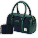 Traditional Harris Tweed Bag and Purse Matching Set 2 Blackwatch Gaelsong