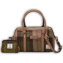 Traditional Harris Tweed Bag and Purse Matching Set 3 Chesnut Tartan Gaelsong