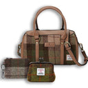 Traditional Harris Tweed Bag and Purse Matching Set 4 Chesnut Gaelsong