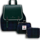 Tartan Islander Harris Tweed Backpack & Wallet Gift Set 3 Blackwatch Gaelsong