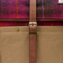 Canvas & Harris Tweed Scottish Backpack Fuchis Front View Gaelsong