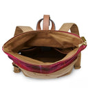 Canvas & Harris Tweed Scottish Backpack Fuchsia Inside View Gaelsong