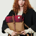 Canvas & Harris Tweed Scottish Backpack Fuchsia Lifestyle Gaelsong