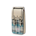 Harris Tweed Phone Pouch with Scottish Tartan Islander Side View Gaelsong