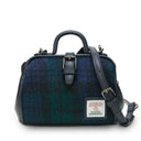 Harris Tweed & Vegan Leather Mini Doctor Bag Blackwatch Gaelsong
