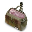 Harris Tweed & Vegan Leather Mini Doctor Bag Chesnut Side View Gaelsong
