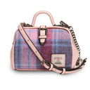 Harris Tweed & Vegan Leather Mini Doctor Bag Pink Gaelsong