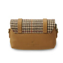 Genuine Leather & Harris Tweed Skye Bag Beige Back View Gaelsong