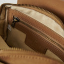 Genuine Leather & Harris Tweed Skye Bag Beige Inside View Gaelsong