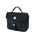 Harris Tweed & Leather Small Computer Bag Black Gaelsong