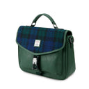 Harris Tweed & Leather Small Computer Bag Blackwatch Gaelsong