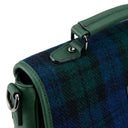 Harris Tweed & Leather Small Computer Bag Blackwatch Gaelsong