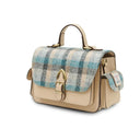 Ladies Hancrafted Harris Tweed & Leather Bag Islander Side View Gaelsong