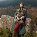 Ladies Harris Tweed & Leather Small Satchel Lifestyle Gaelsong