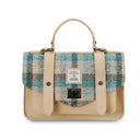 Genuine Leather & Harris Tweed Medium Satchel Islnder Gaelsong