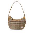 Genuine Leather Harris Tweed Handbag  Beige Gaelsong