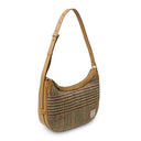 Genuine Leather Harris Tweed Handbag  Beige Studio Gaelsong