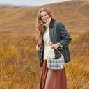 Genuine Leather Harris Tweed Handbag  Islander Lifestyle Gaelsong