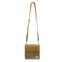 Harris Tweed & Genuine Leather Medium Satchel Beige Gaelsong