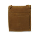 Harris Tweed & Genuine Leather Medium Satchel Back View Gaelsong