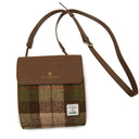Harris Tweed & Genuine Leather Medium Satchel Chesnut Gaelsong