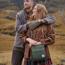 Harris Tweed & Genuine Leather Medium Satchel Lifestyle Gaelsong