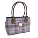Handcrafted Harris Tweed Cassley Handbag Soft Purple Gaelsong