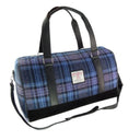 Handcrafted Harris Tweed Weekend Travel Bag Blue Purple Gaelsong