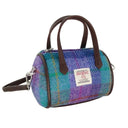 Ladies Harris Tweed Mini Bowling Bag Green Purple Gaelsong
