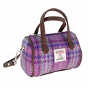 Ladies Harris Tweed Mini Bowling Bag Purple Mint Gaelsong