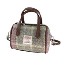 Ladies Harris Tweed Mini Bowling Bag Soft Pink Gaelsong