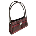 Handcrafted Harris Tweed Mini Handbag Burgundy Pink Gaelsong