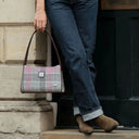 Handcrafted Harris Tweed Mini Handbag Lifestyle Gaelsong