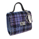 Hancrafted Harris Tweed Wee Mini Bag Blue Purple Gaelsong