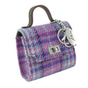 Hancrafted Harris Tweed Wee Mini Bag Purple Mint Gaelsong