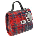 Hancrafted Harris Tweed Wee Mini Bag Red Grey Gaelsong