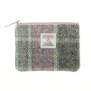Handcrafted Harris Tweed Small Coin Pouch Soft Pink Gaesong